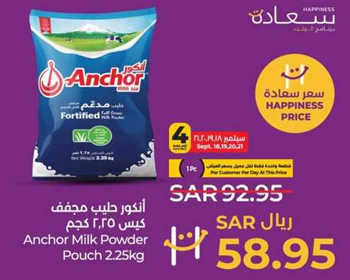 Fortified Full Cream Milk Powder puch 2.25 kg