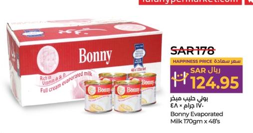 Bonny Evaporated Milk 170gm x 48's