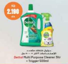 Dettol Multi Purpose Cleaner 3ltr + Trigger 500ml