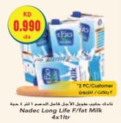 Nadec Long Life F/fat Milk 4x1 Ltr