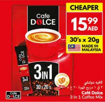 Café Dolce 3 In 1 Coffee Mix 30x20g