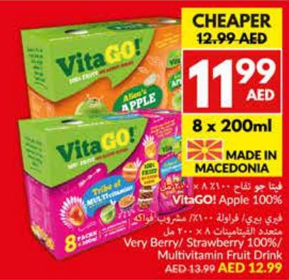 VitaGO! Apple 100% Multivitamin Fruit Drink