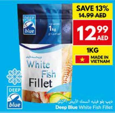 Deep Blue White Fish Fillet 1kg