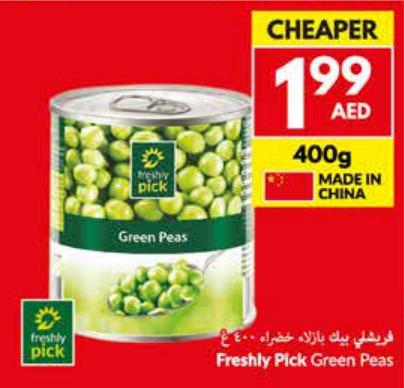 Freshly Pick	Green Peas 400gm