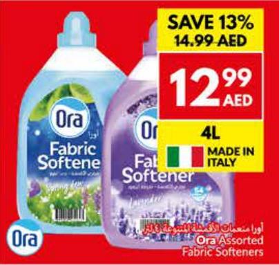 Ora Assorted Fabric Softener 4L