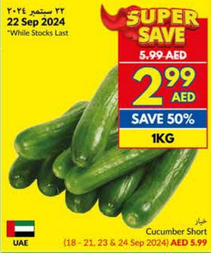 Cucumber Short 1kg