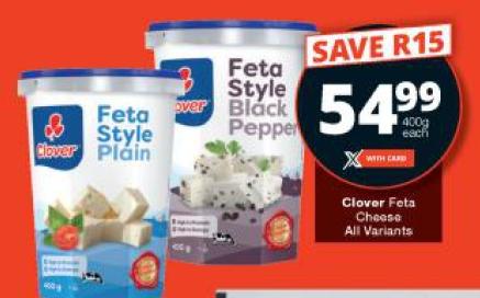 Clover Feta Style Plain 400g 