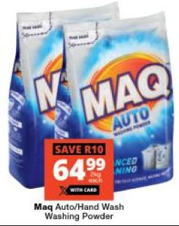 Maq Auto/Hand Wash Washing Powder 2 kg 