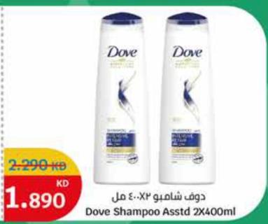 Dove Shampoo Assorted 2x400ml