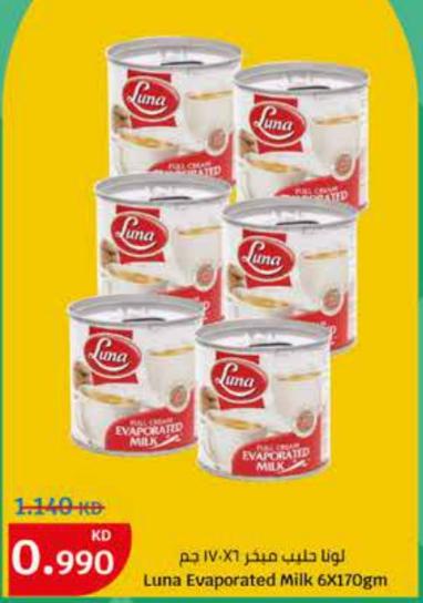 Luna Evaporated Milk 6X170GM