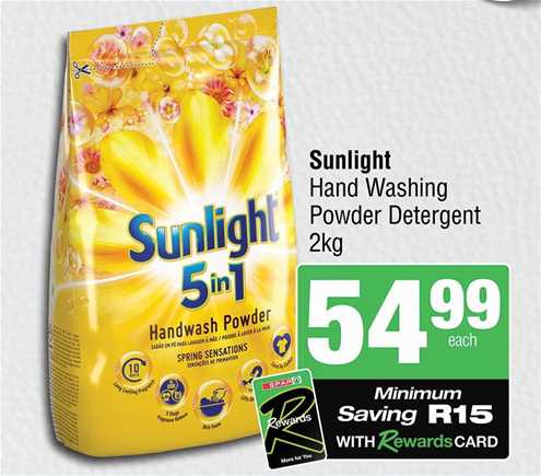 Sunlight Hand Washing Powder Detergent 2 kg 