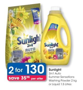 Sunlight 2in1 Auto Summer Sensations Washing Powder