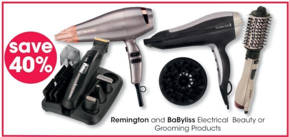 Remington and BaByliss Electrical Beauty or Grooming Products