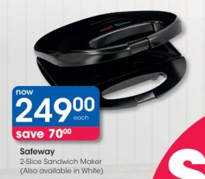 Safeway 2-Slice Sandwich Maker