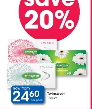 Twinsaver Tissues