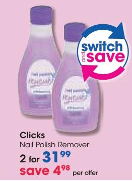 Clicks Nail Polish Remover 