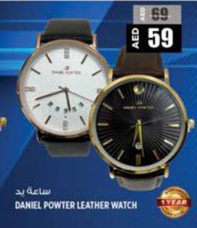 Daniel Powter Leather Watch