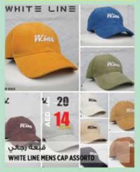 WHITE LINE MENS CAP ASSORTED