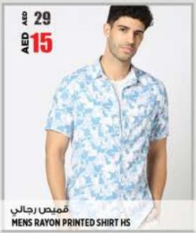 Men's Rayon Printed Shirt HS