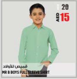 MR B BOYS FULL SLEEVE SHIRT.