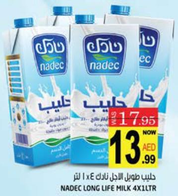 Nadec Long Life Milk 4x1LTR