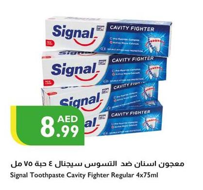 Signal Toothpaste Cavity Fighter Regular  4x75ml