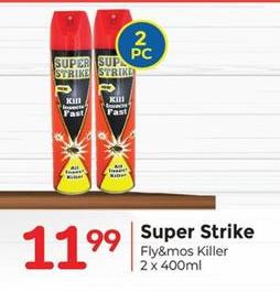 Super Strike Fly & Mos Killer 2 x 400ml