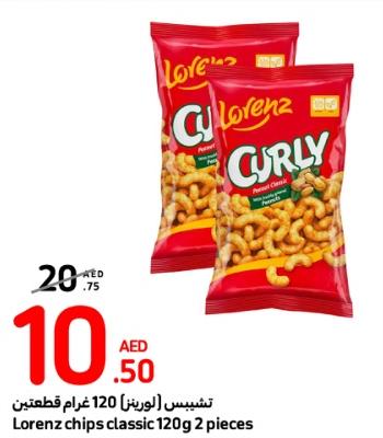 Lorenz chips classic 120g 2 pieces