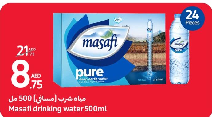 Masafi drinking water 24x500ml