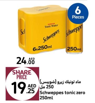 Schweppes tonic zero 6x250ml