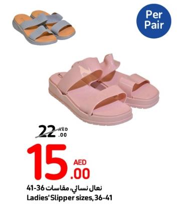 Ladies' Slippers sizes, 36-41