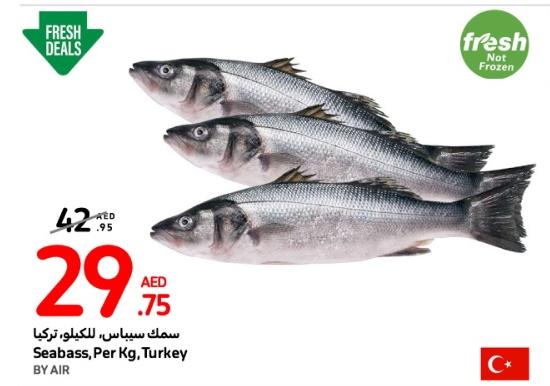 Seabass per kg turkey