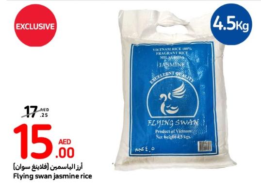 Flying Swan Jasmine Rice, 100% Vietnam Rice, Net weight 4.5 kg