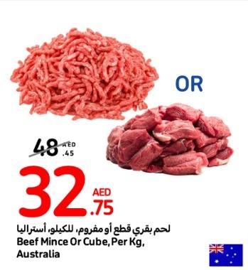 Beef Mince Or Cube, Per Kg Australia