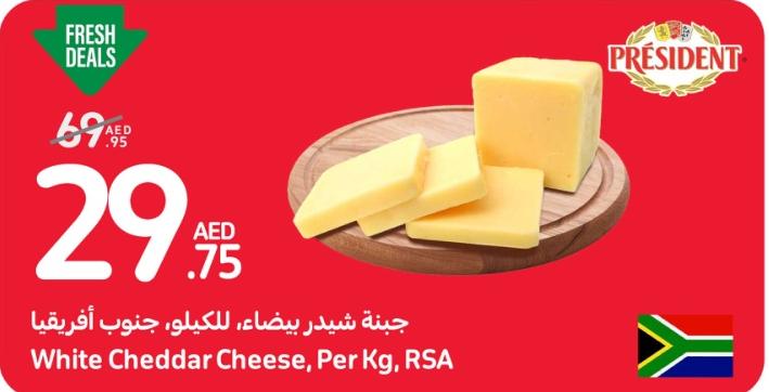 PRESIDENT RED Cheddar Cheese, Per Kg