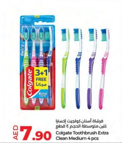 Colgate Toothbrush Extra Clean Medium 4 pcs