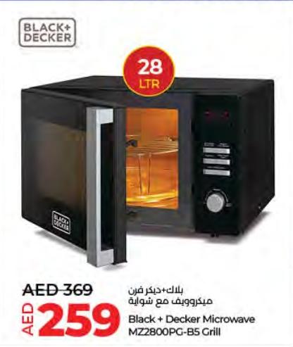 Black + Decker Microwave MZ2800PG-B5 Grill