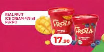 Froza Real fruit ice cream 475ML 