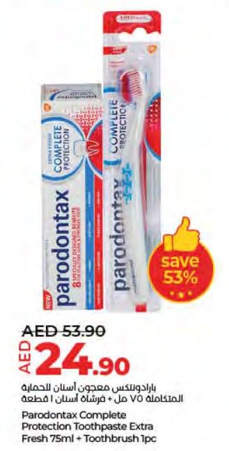 Parodontax Complete Protection Toothpaste Extra Fresh 75ml+ Toothbrush 1pcs