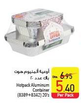 Hotpack Aluminum Container