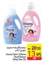 Downy Fabric Softener Floral Breeze/Valley Dew 3ltr