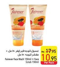 Fairever Face Wash 150ml + Face Scrub 150ml