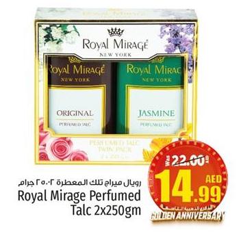 Royal Mirage Perfumed Talc 2x250gm