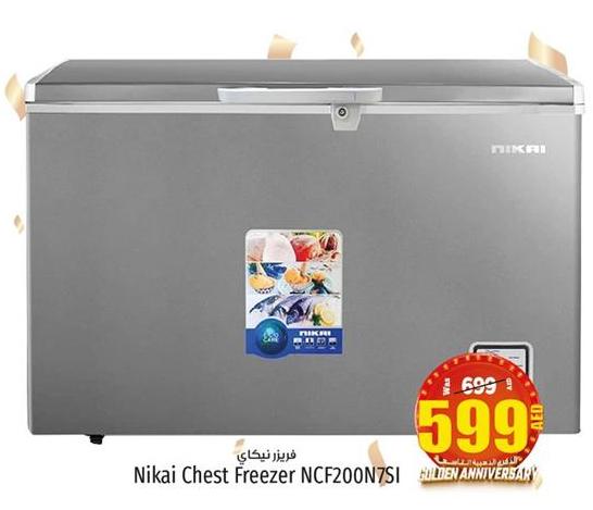 Nikai chest Freezer NCF200N7SI