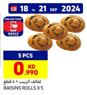 Raisins Rolls x 5