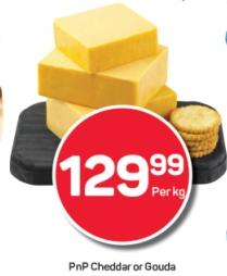 PnP Cheddar or Gouda Cheese Per Kg