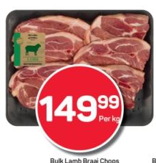 PnP Bulk Lamb Braai Chops Per Kg