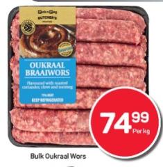 Pnp Oukraal Wors Per Kg