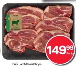 PnP Bulk Lamb Braai Chops Per Kg