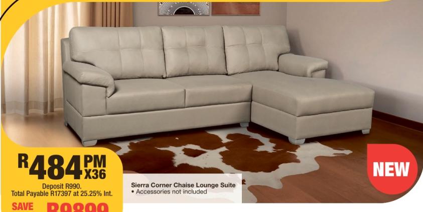 Sierra Corner Chaise Lounge Suite